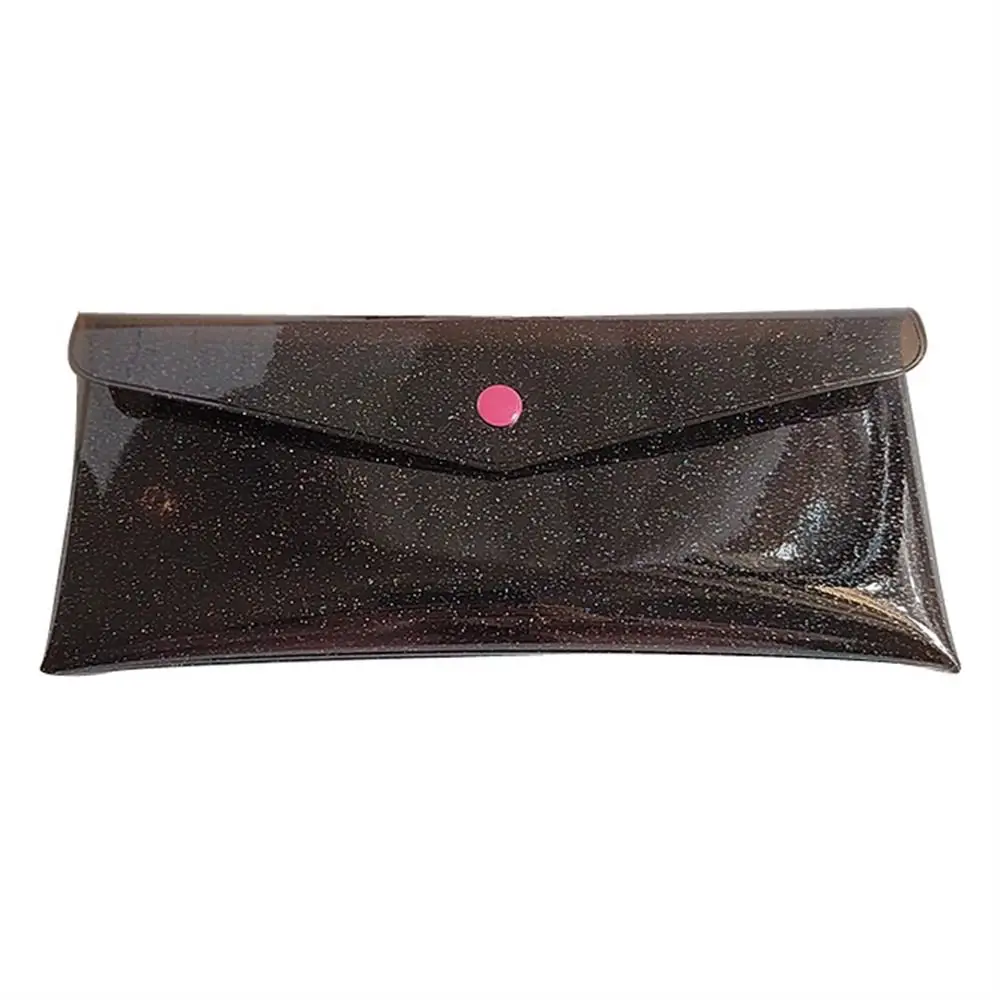 

Прозрачный пенал из ПВХ с блестками