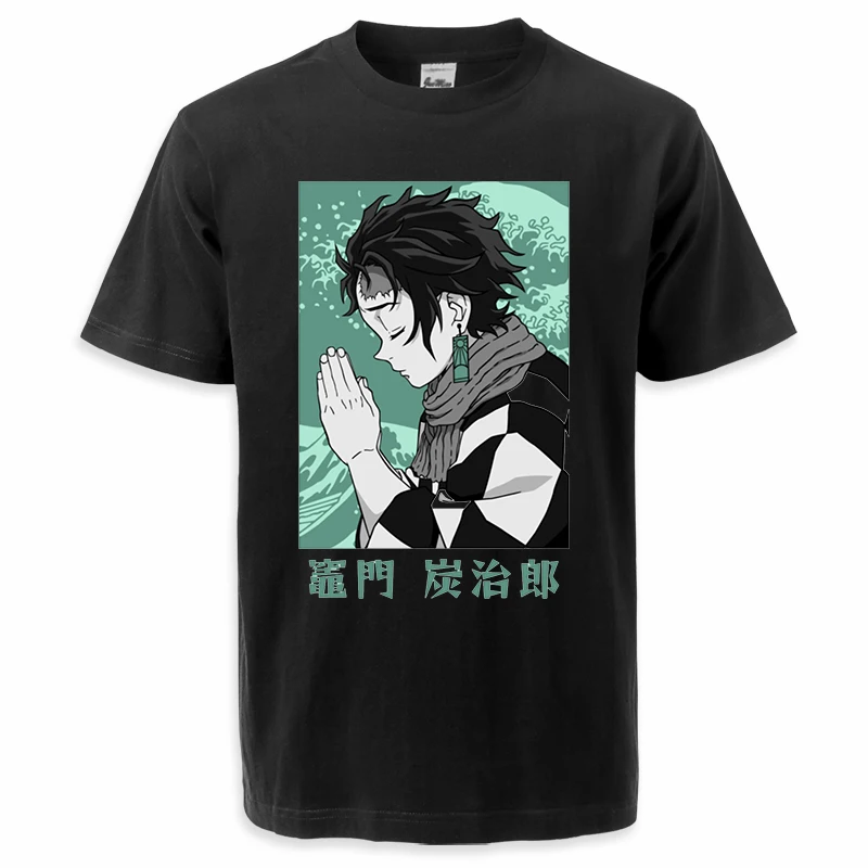 

Demon Slayer Summer Hot Anime Tee Shirts Mens Tanjirou Kimetsu No Yaiba T-Shirt 2022 Loose Tshirt High Quality Camisa Masculina