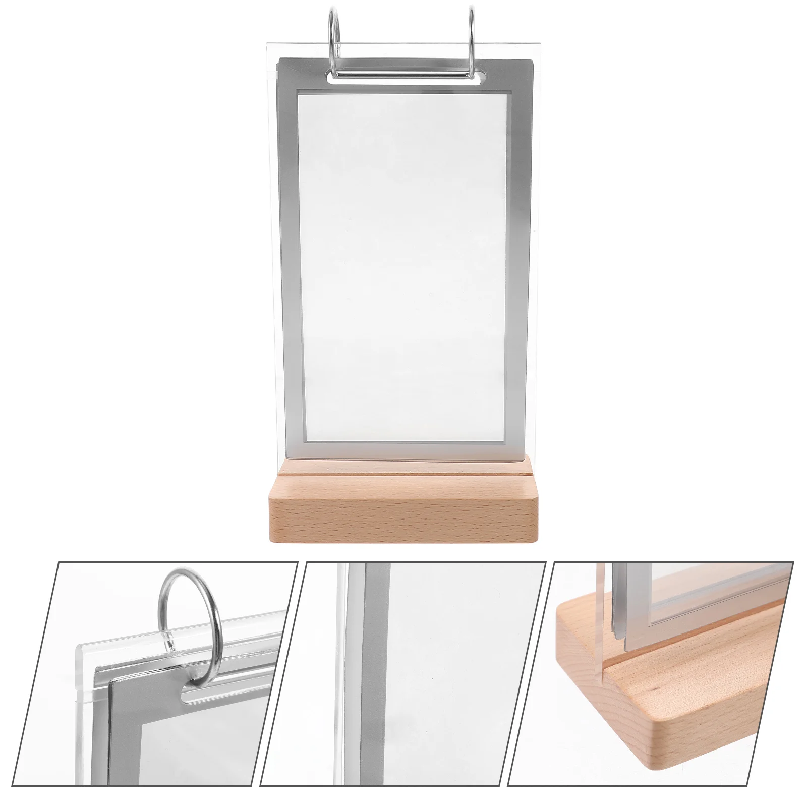 

ID Folder Display Board Restaurant Clear Sign Holders Advertising Desktop Acrylic Frames