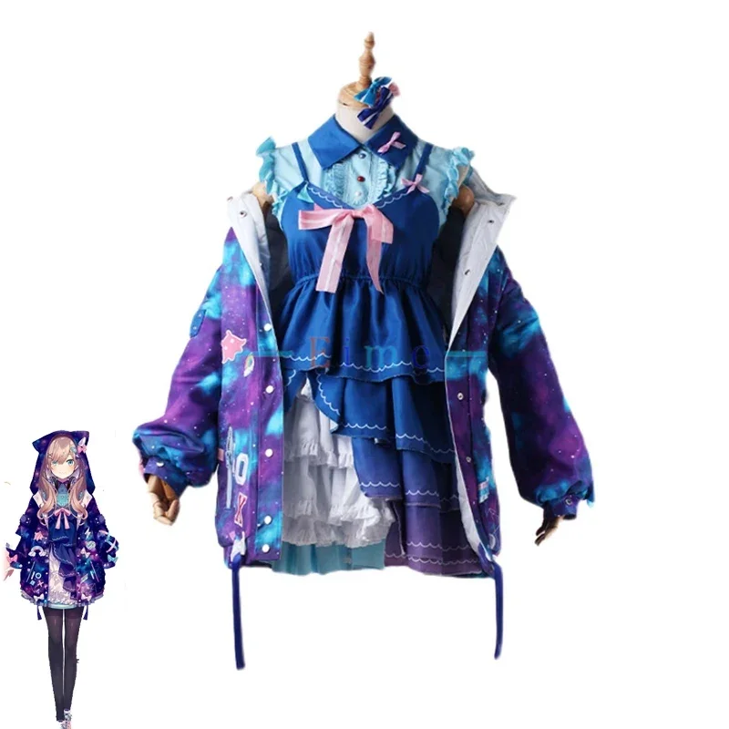 

Suzuhara Lulu Cosplay Costume Vtuber Lulu Univers Cat Dress Halloween Carnival Uniforms Custom Made