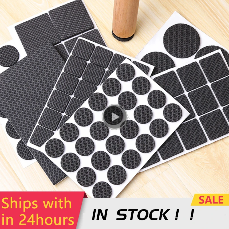 

Self Adhesive Furniture Leg Feet Protector Pad Chair Leg Pad Anti-Skid Scratch DIY Resistant Furniture Feet Floor Protector Pads