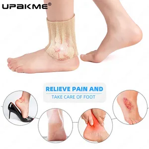 UPAKME New 1PC  Ankle Sock Super Soft Elastic Malleolar Sleeves with Gel Pads Ankle Brace Pain Relie in India