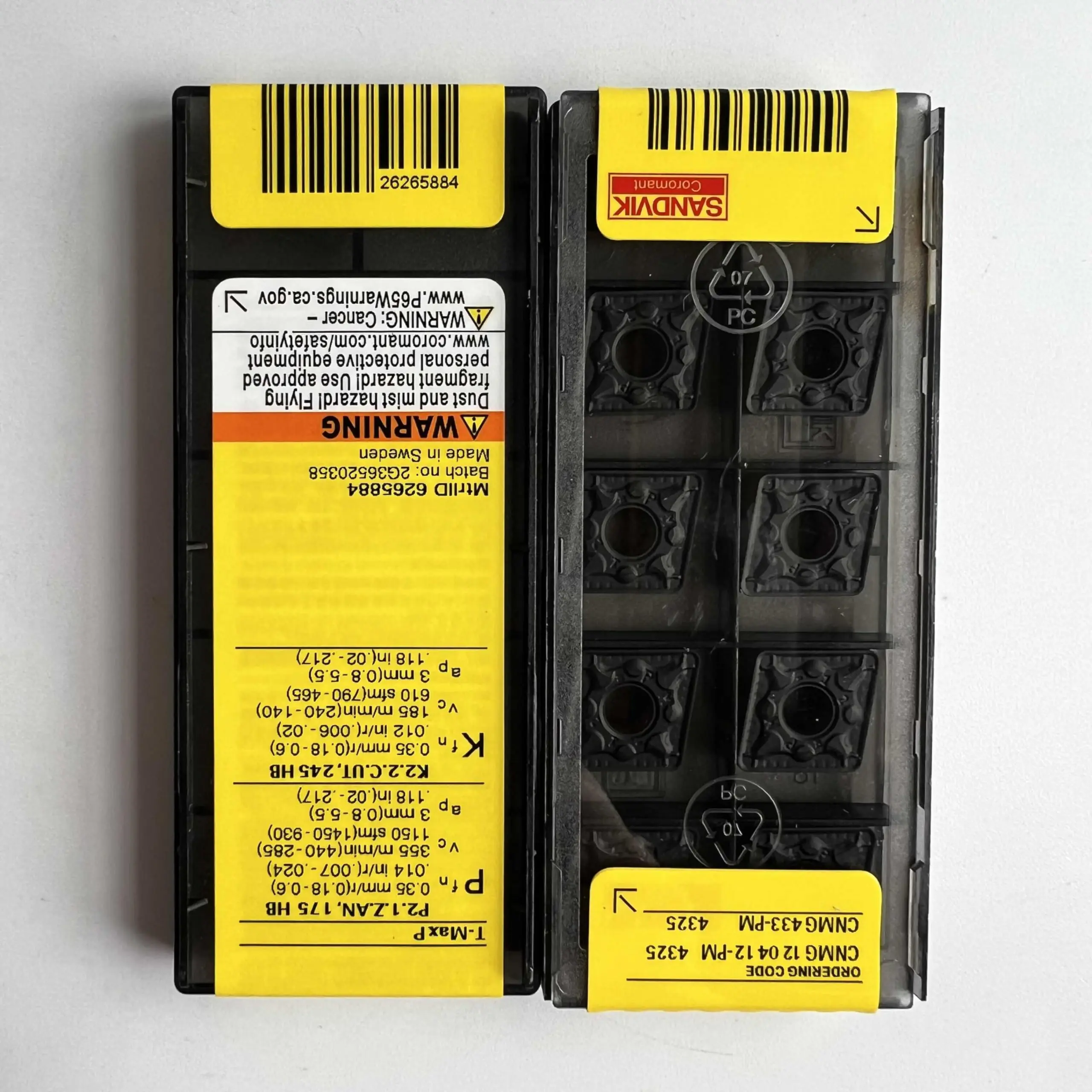 Оригинальное лезвие CNMG 120412 -PM 4325 / Лезвие с ЧПУ 10 шт.