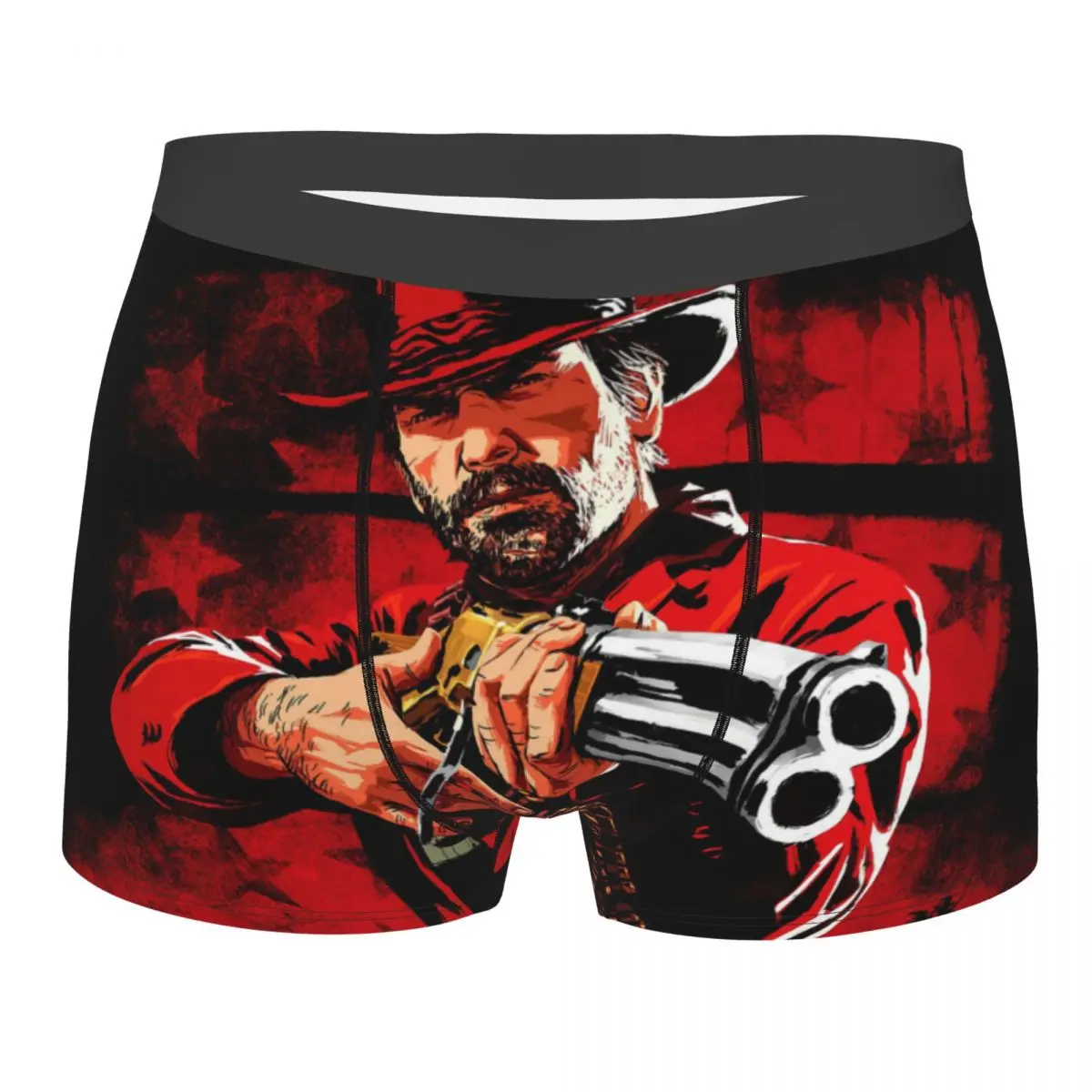 

Pointing A Gun At You Men Boxer Briefs Underpants Red Dead Redemption John Marston Game Highly Breathable Top Quality Gift Idea