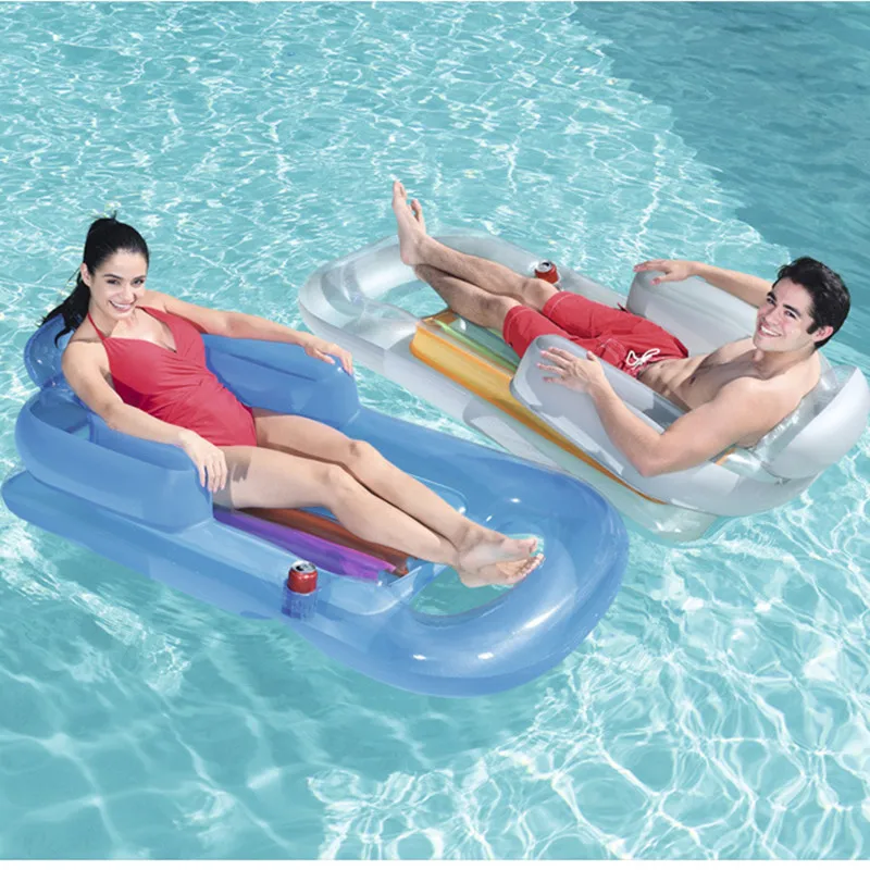 

2022 летняя надувная плавающая подвесная кровать 157x89 см, пляжный надувной матрас для бассейна, плавающая Лежанка для отдыха, для водяной вече...