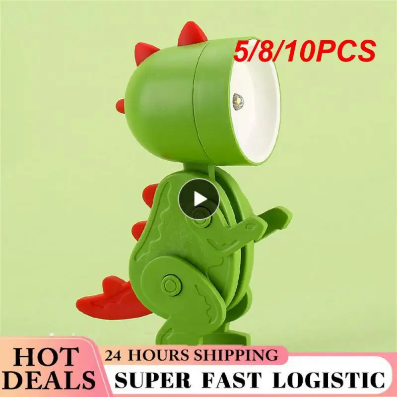 

5/8/10PCS Cartoon Mini Dinosaur Led Lamp Ins Student Gift Usb Lamp Creative Reading Light Hot Wholesale High Quality
