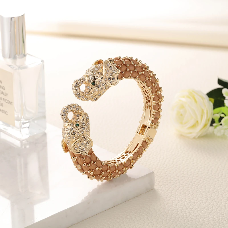 Браслет с изображением слона в виде животного серого птицы из смолы модные