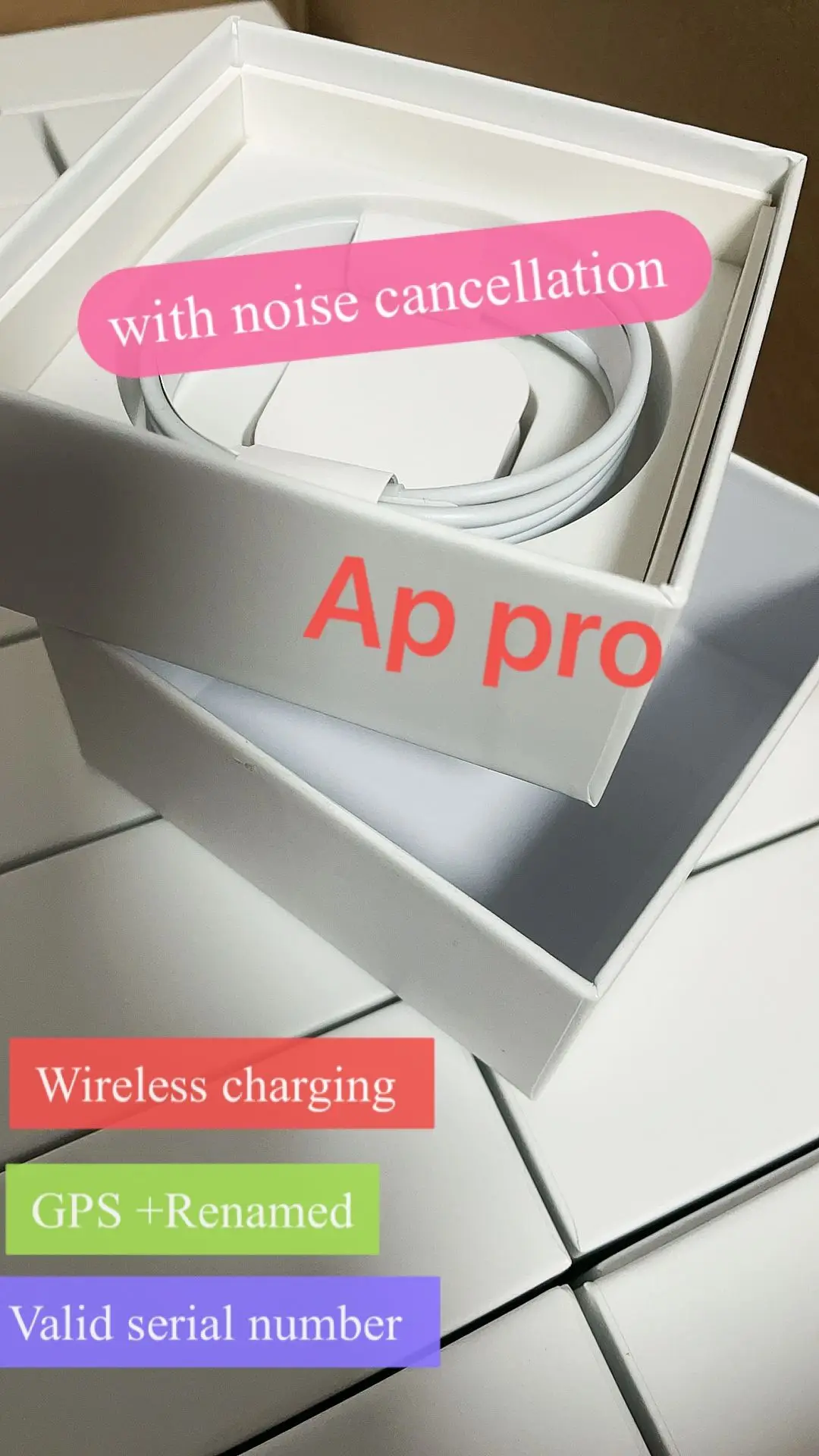 

With Noise cancelling top Air 3 pro H1 chip ANC Wireless Charging Bluetooth earphone Headphones Pods 2 Pro AP2 AP3 Earbuds