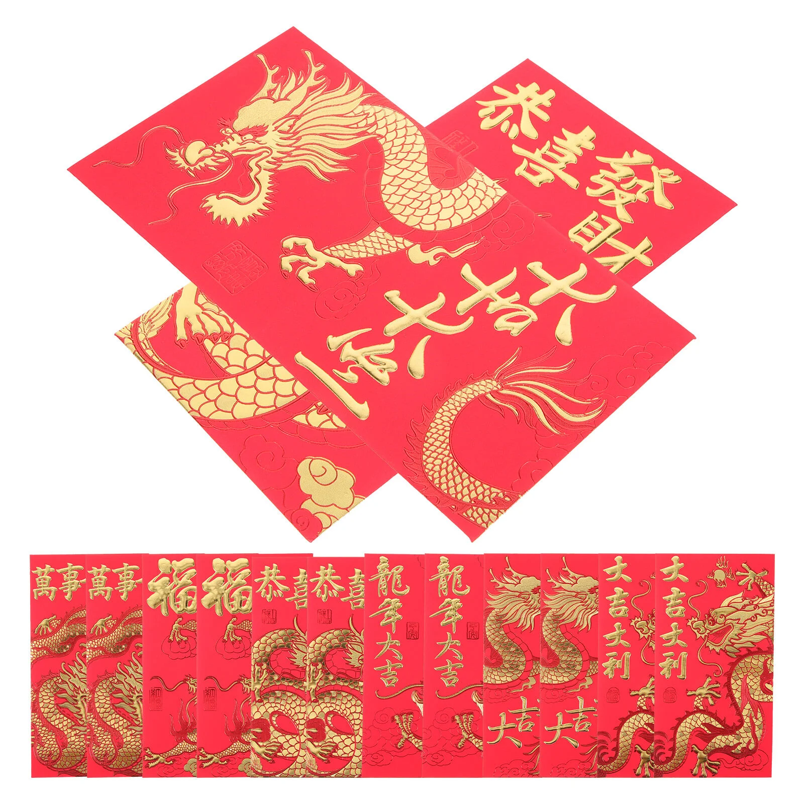 

30 Pcs Wallet Spring Festival New Year Paper Envelopes New Year Paper Envelopes Chinese Gift Lunar Gifts Delicate