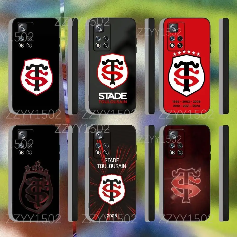 Фото Черный силиконовый мягкий чехол Stade-Toulousain Rugby French для Samsung S25, S24, Ultra, S20, S30, Plus, S22, S23, Ultra, Plus, 5G №1