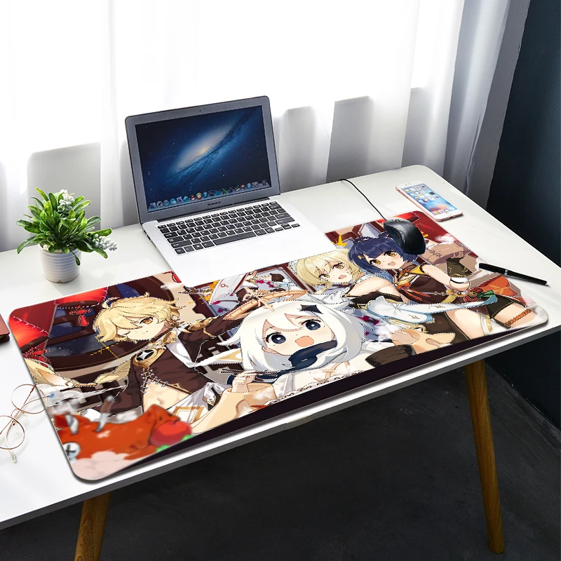 

Genshin Impact Cute Game Mouse Pad Xxl Game Computer exclusive Mouse Mats keyboard Desk Pad Large Desk Pad Mousepad Play Mats