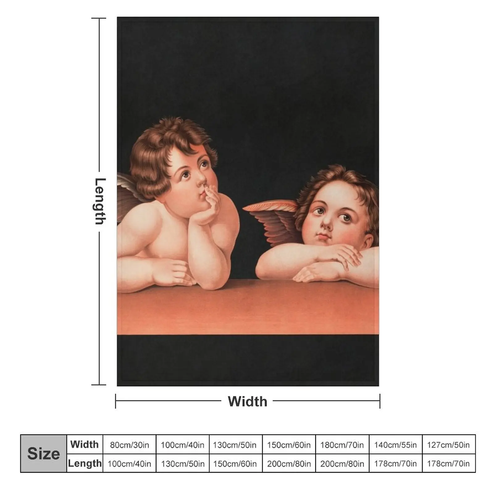 Плед с ангелами после Рафаэля теплый зимний плед на диван одеяла