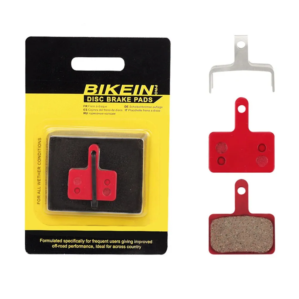 2 Pairs (4x) Red Brake Spare Parts For Bicycle Bicycle Pieces Disc Disc Brake Pads For Tektro E10.11 Aquila Auriga