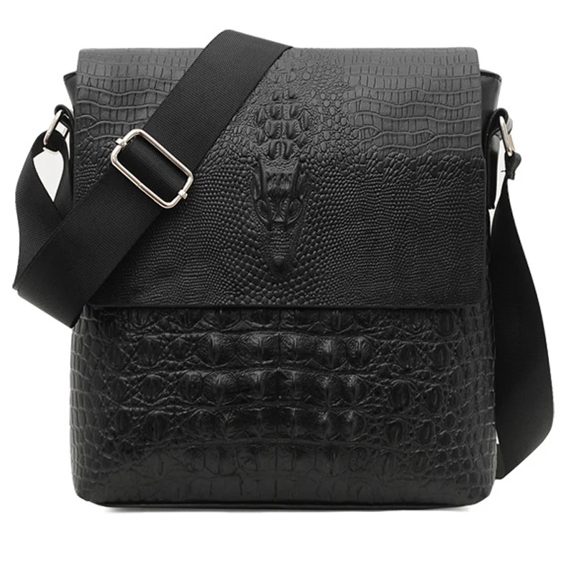 

Travel Male Messenger Shoulder Leather Pack For Crossbody Casual Bag Hanging Crocodile Bag Sling Pack Business Men's Pattern