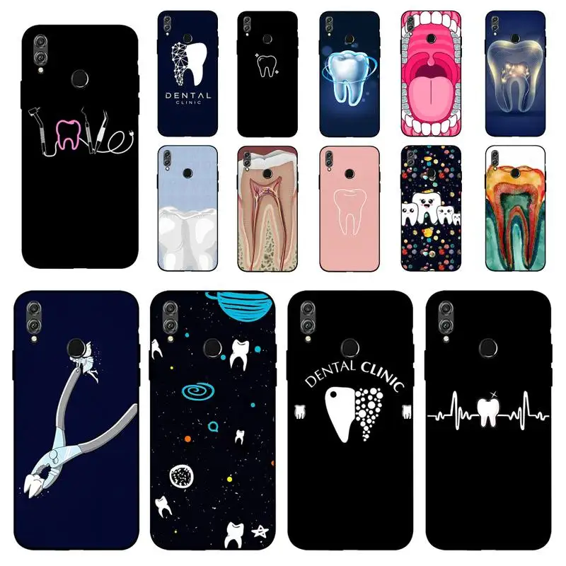 

Dentist Tooth Pattern Phone Case for Huawei Honor 10 i 8X C 5A 20 9 10 30 lite pro Voew 10 20 V30