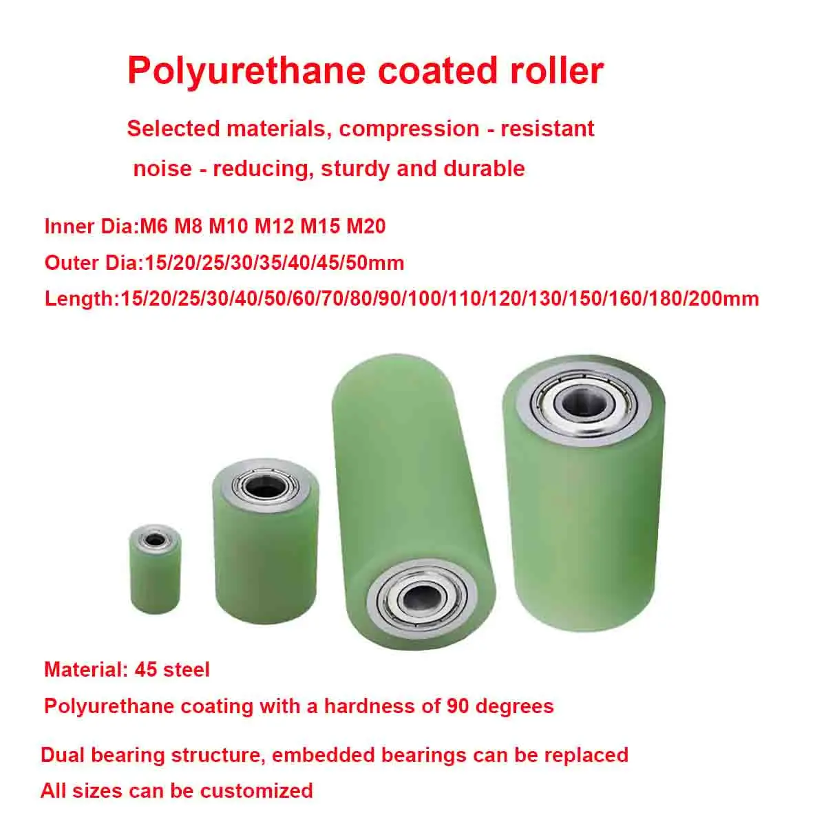 

Мебельные ролики PU Double - Bearing
