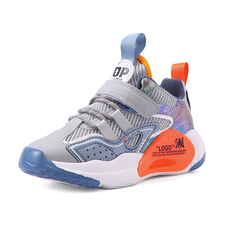Mesh Lightweight Sneakers Boys Girls Casual Lace-Up Trainers Children Brand Breathable Shoes 2022 Boys Basketball Sports Shoes