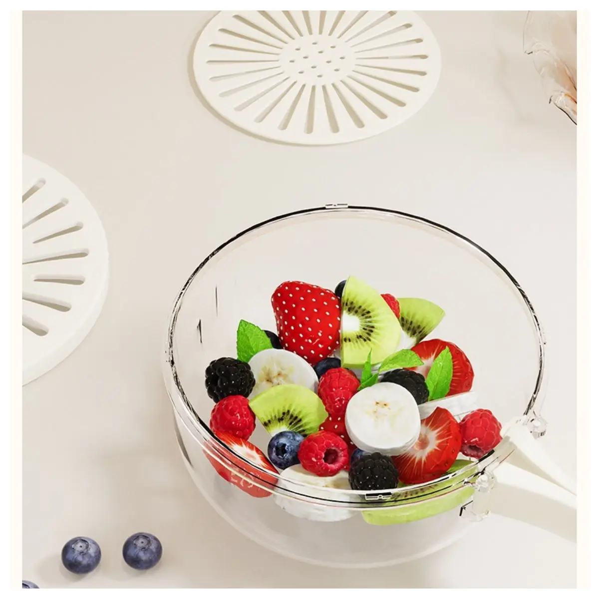 Складная Сливная Корзина С Ручкой И Функцией Включения/выключения Для Мытья