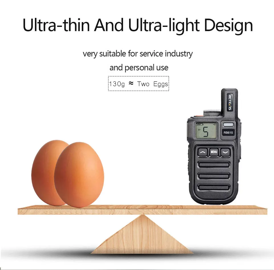 Retevis Walkie Talkes 6 pcs RB615 Vibration Mini Walkie Talkie PMR 446 FRS Potable Radio Talkie-Walkie communication radios PTT