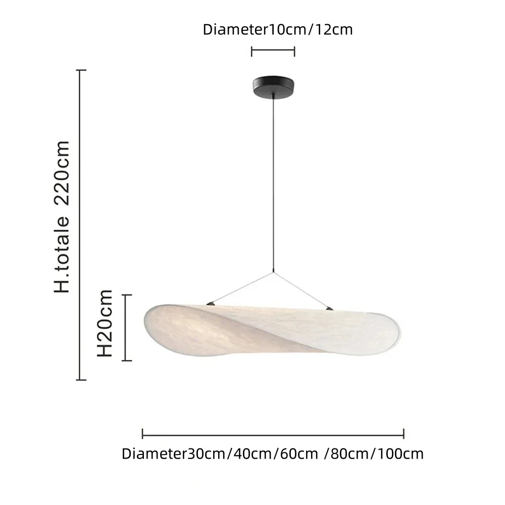 

Подвесные светильники SANDYHA, акрил, металл, шелк, 12Вт