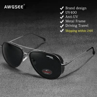 vintage aviation sunglasses men women matte metal retro brand designer frame new fashion pilot sun glasses hombre uv400