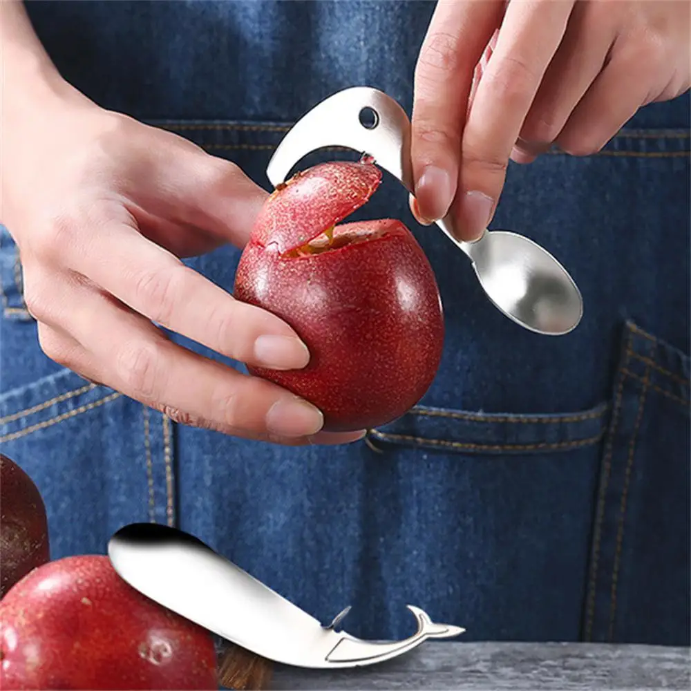 

2023 Stainless Steel Passion Fruit Avocado Fruit Opener Artifact Spoon Opener Shell Opener Shell Remover Kitchen Tool Gadgets