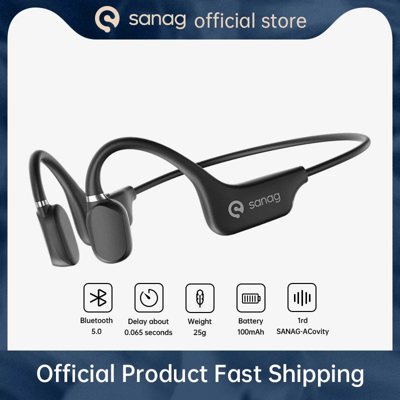 

Sanag A5S Bluetooth Headphone Air Conduction Headset Wireless Sports Waterproof Earpiece For Sony Xiaomi Huawei Music Earphone