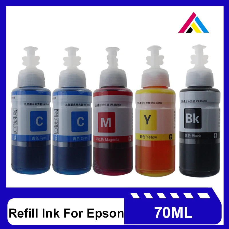 

CSD X4 PK 70ML Dye Refill Ink kit for Epson L100 L110 L120 L132 L210 L222 L300 L312 L355 L350 L362 L366 L550 L555 L566 Printer