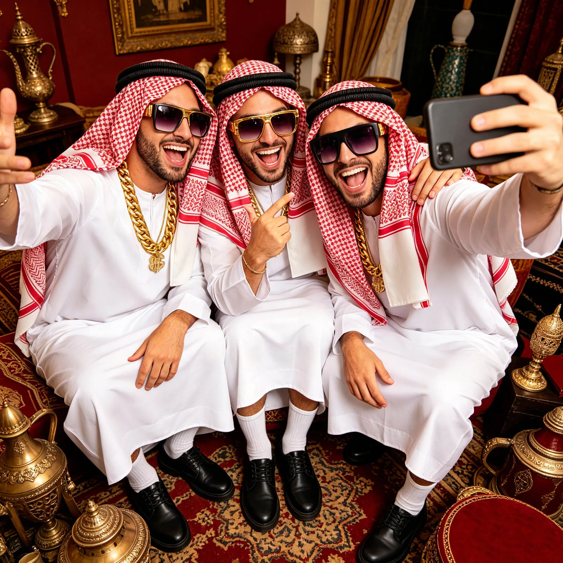 Фото Арабский костюм шейха из Дубая, ОАЭ, белый халат с платком для косплея, костюм богатого саудовца на Хэллоуин, наряд богатого человека. №3