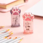 Kawaii Cat Paw Mini точилка для карандаша ручная милые школьные принадлежности для детей подарок школьная Посуда Аксессуары
