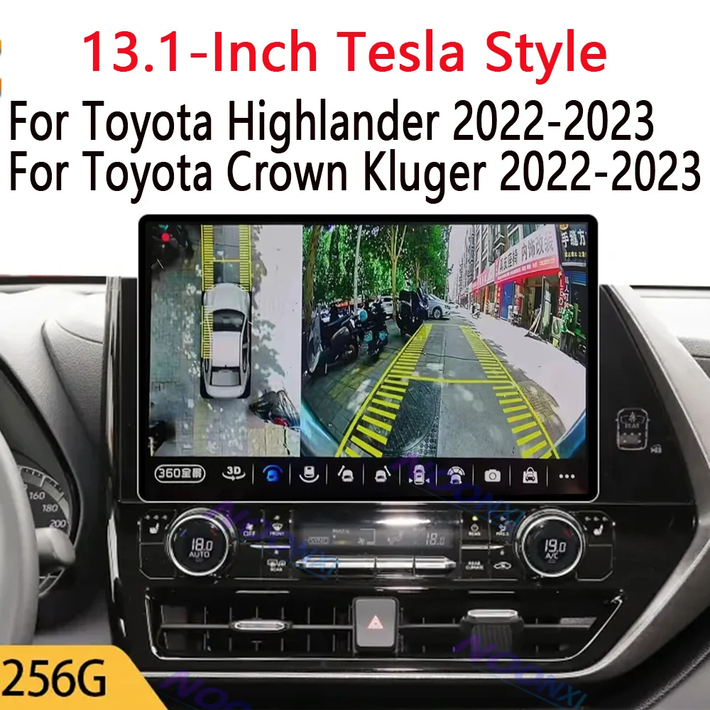 13 1 &quotAndroid для Toyota HighlanderToyota Crown Kluger 2022-2023 DSP CarPlay автомобильный радиоприемник GPS Navi