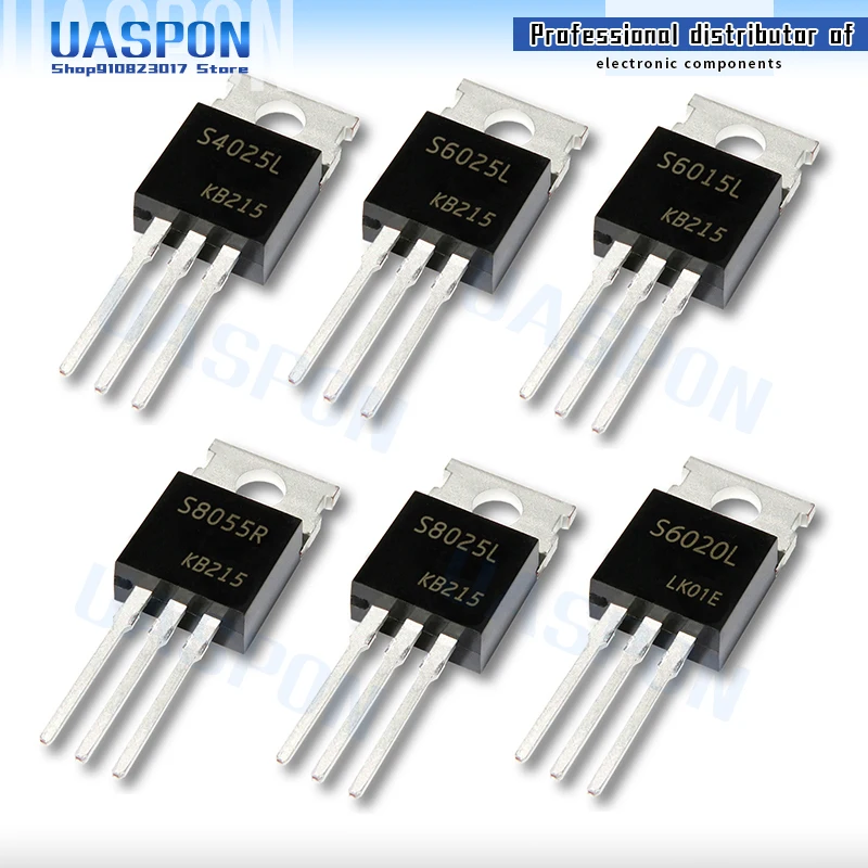 5 шт., односторонний Тиристор S8025L S8025 TO-220 25A 600V SCR S8020L S8020 S8055R S8055 S6015L S6015 S6020L S6020 S6025L S4025L S4025
