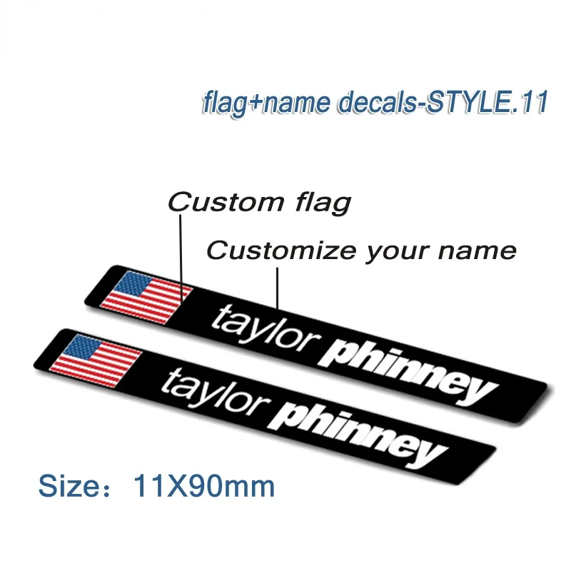 Наклейки с именем флага на раму дорожного велосипеда индивидуальные наклейки