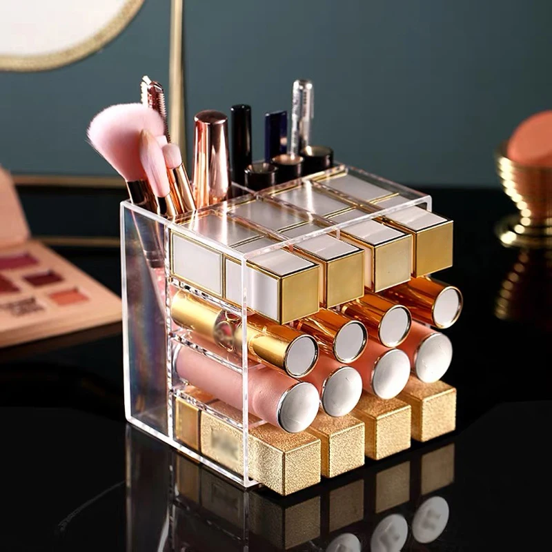 

Органайзер для косметики, контейнер для хранения губной помады