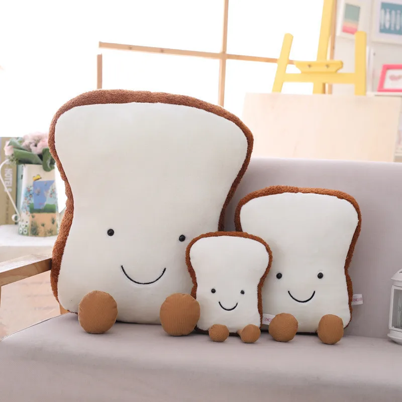 

Cartoon Bread Plush Toy Stuffed Toys Soft Baby Comfort Doll Lovers Gift Child Present Sofa Pillow Cushion Kids Photography Props