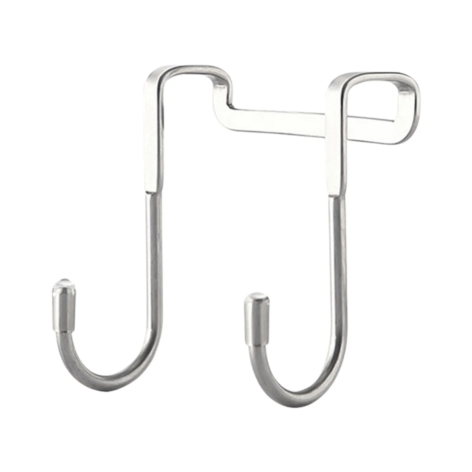 

Punch-Free Double S Hook Bathroom Drilling-Free Stainless Steel Door Hooks Clothes Coat Robe Hooks for Bathroom Glass Door and