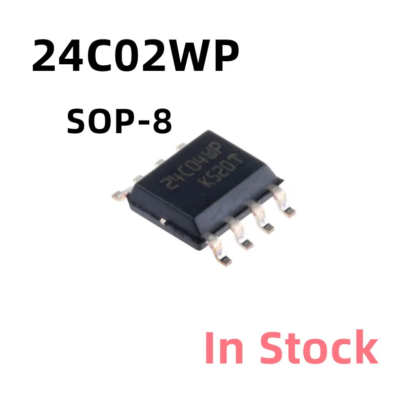 

10PCS/LOT 24C02WP ST24C02WP M24C04-WMN6P SOP-8 Memory chip In Stock