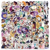 103050100pcs disney the owl house stickers anime graffiti luggage laptop phone diary kids cartoon stickers decals toy gift