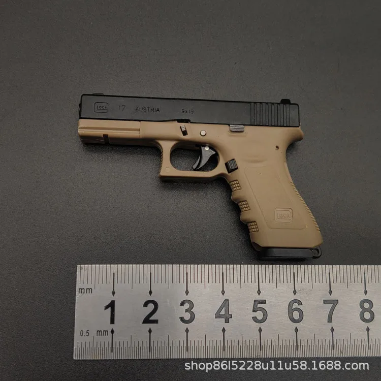 Мини металлический брелок Glock с зажимом в виде пули пустынный Орел G17 9 мм