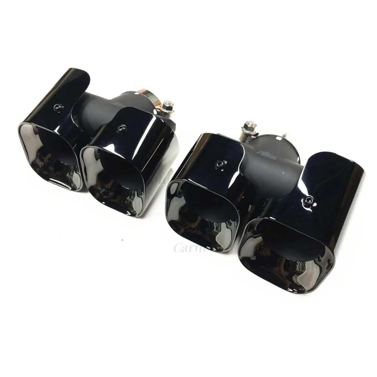 Насадки на задний глушитель автомобиля черные 1 комплект для Land Rover Defender 90 110 2020-2024