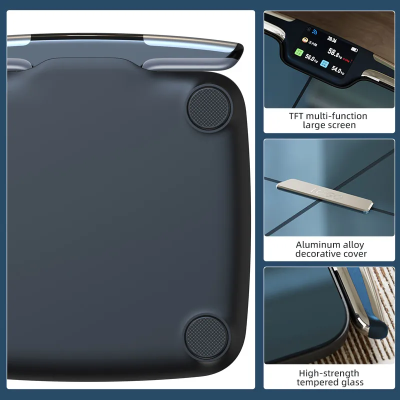 Фото Новые белые умные весы 2026 года с 8 электродами, Bluetooth и Wi-Fi, цифровые весы для фитнеса и здоровья №2