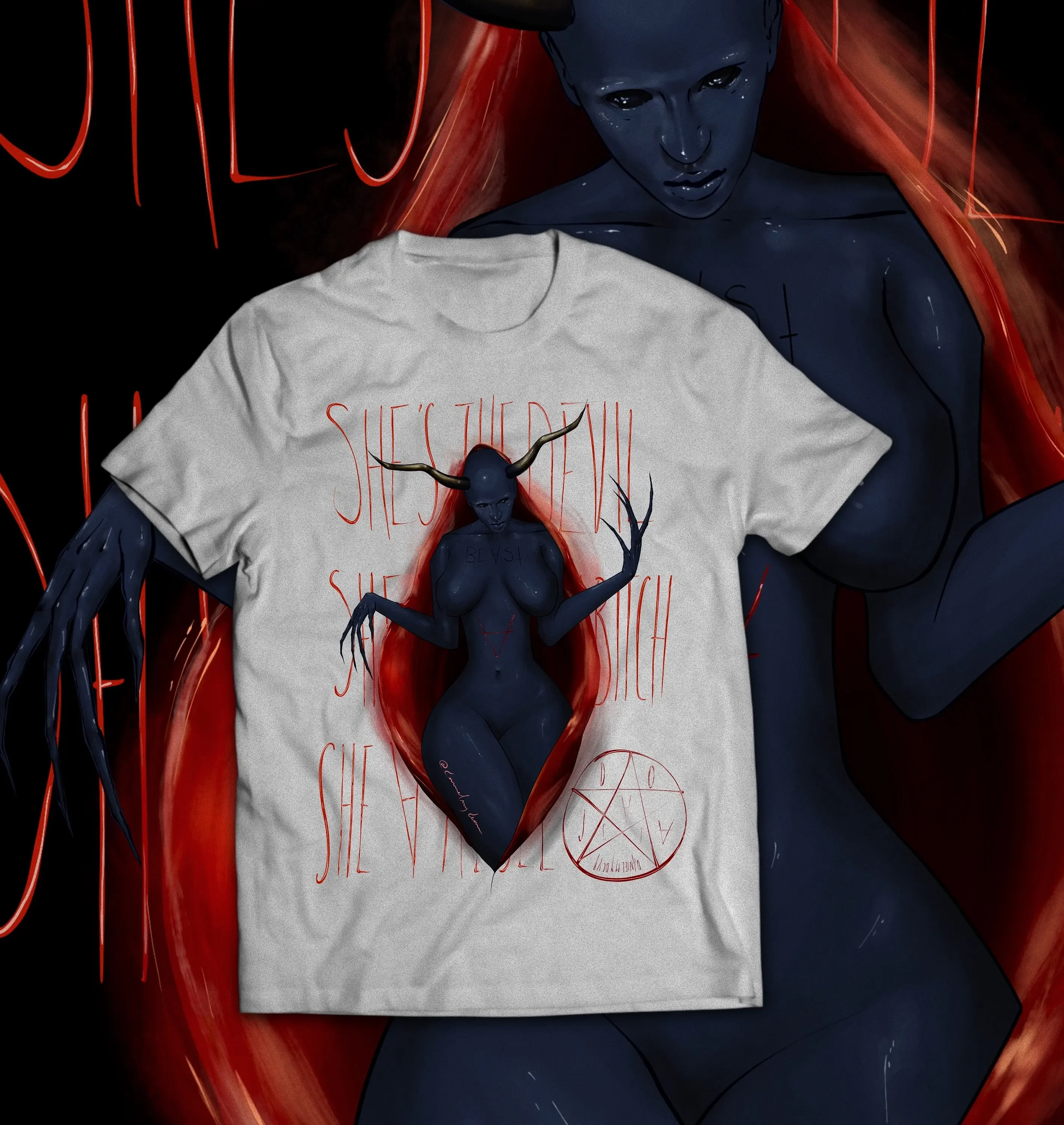 Рубашка Doja Cat в стиле Paint the Town Red Attention