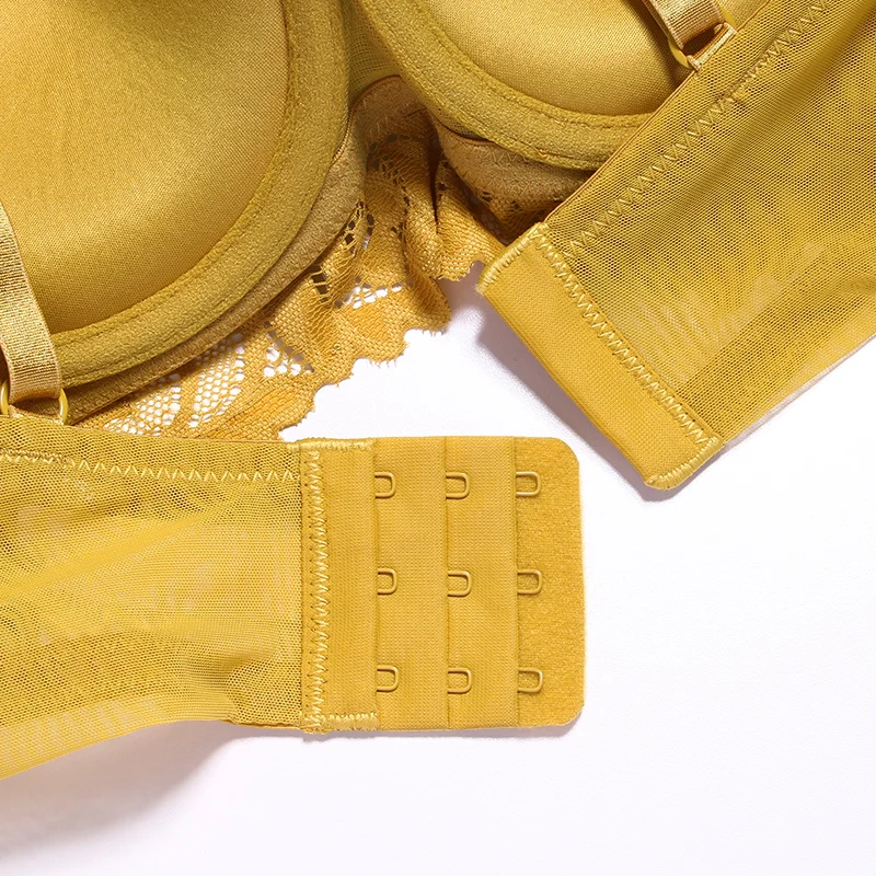 Women's Underwear Set  Balconette Bra Push Up Padded Cup Underwire  Lace Trim Sexy Linerie Set Dotey Popsy