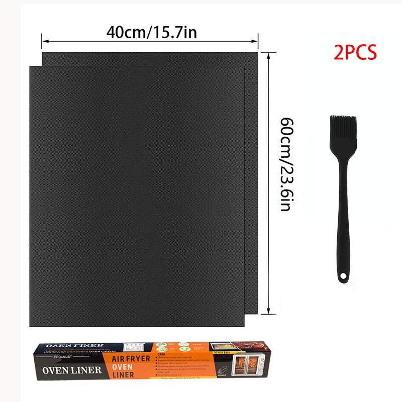 Антипригарные коврики для духовки BuyYes из стекловолокна 2 штуки