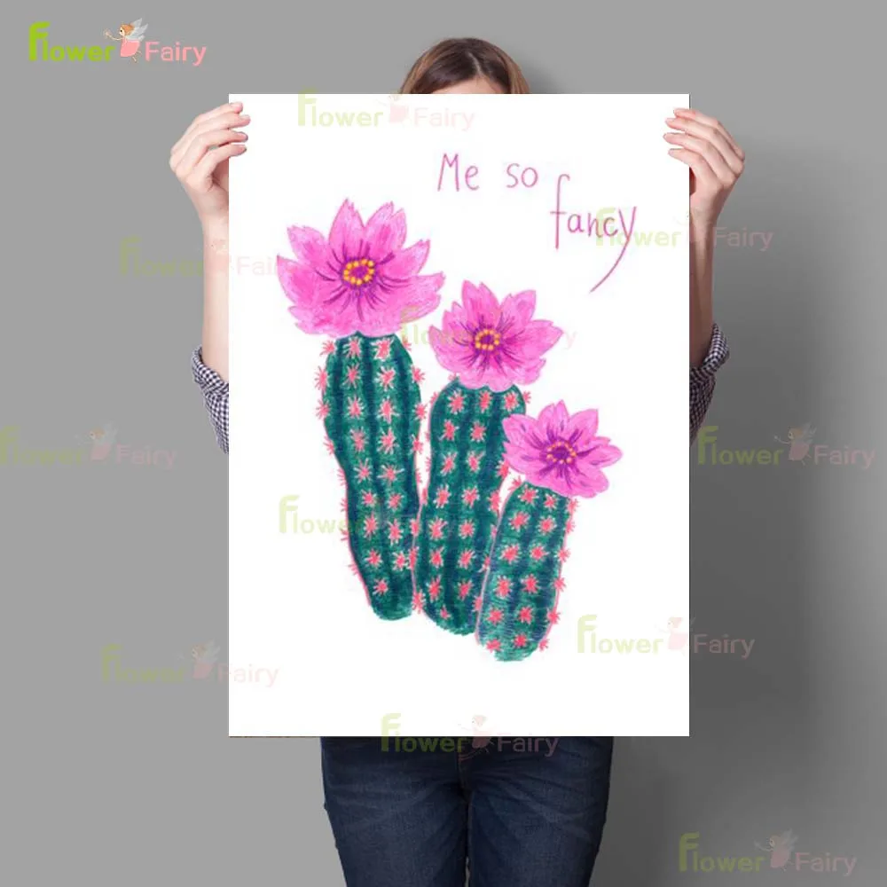 Кактус цветок природа кактус Постер в скандинавском стиле настенная Картина на