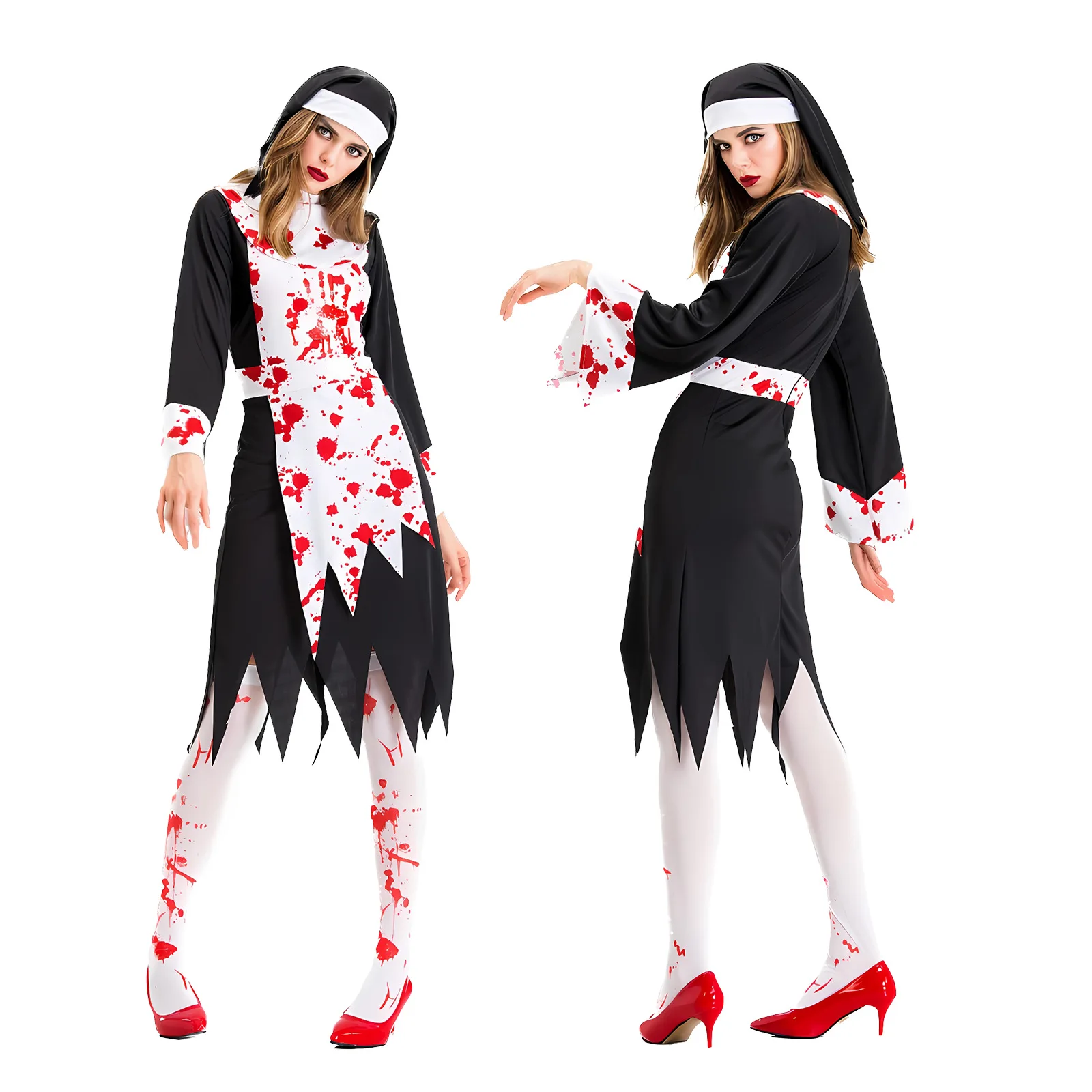 Фото ampire Splay Shepherd Game Косплей Костюм, аниме на Хэллоуин, сценическая форма с накидкой, жилетом, рубашкой и перчатками для женщин №1