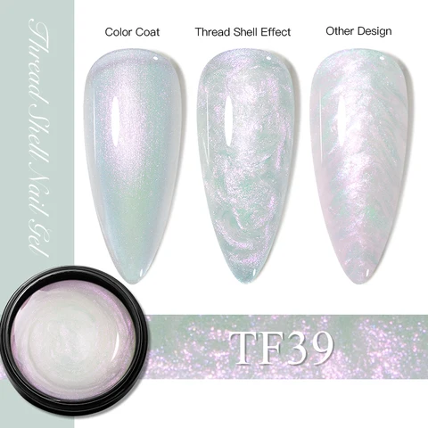 MEET ACROSS Гель-лак для ногтей Thread Shell 6 мл