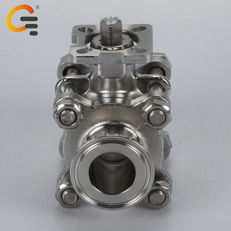 

Custom 3A CE Industrial 3/4" Dn15 Flow Control Hydraulic Control Valves 316L Stainless Steel 3pc Ball Valve