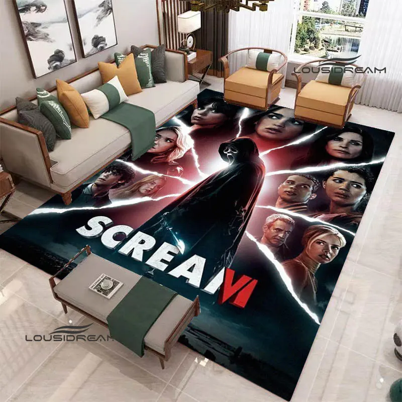 

Movie scream6 printed carpet living room bedroom carpet non-slip doormat photography props Yoga mat bedroom decor birthday gift