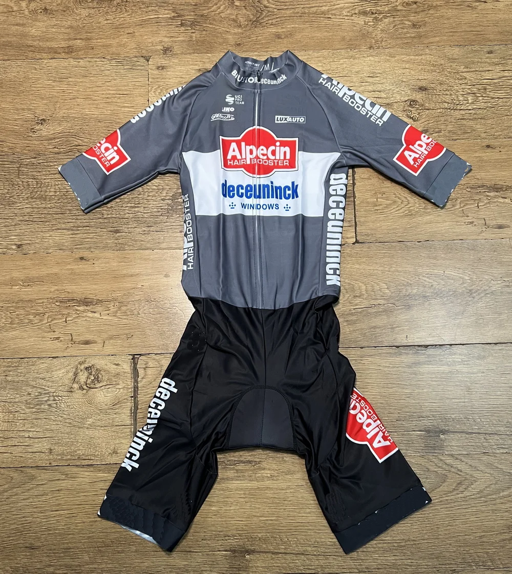 Фото LASER CUT 2025 Alpecin Deceuninck TEAM ДЛИННЫЕ ШОРТЫ С РУКАВОМ ВЕЛОСИПЕДНЫЙ комбинезон Боди №4